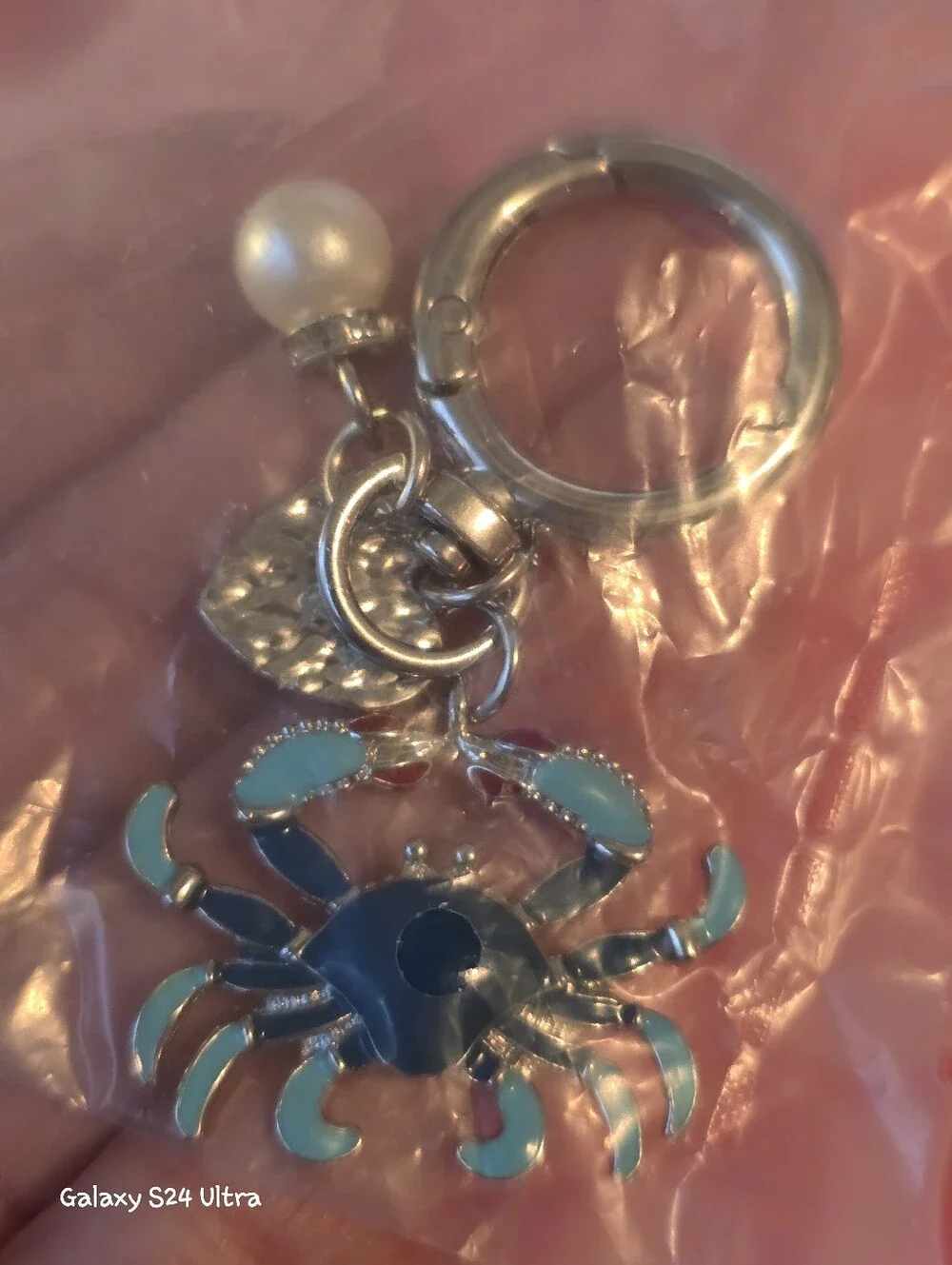 Crab Bag Charm/ Keychain NEW